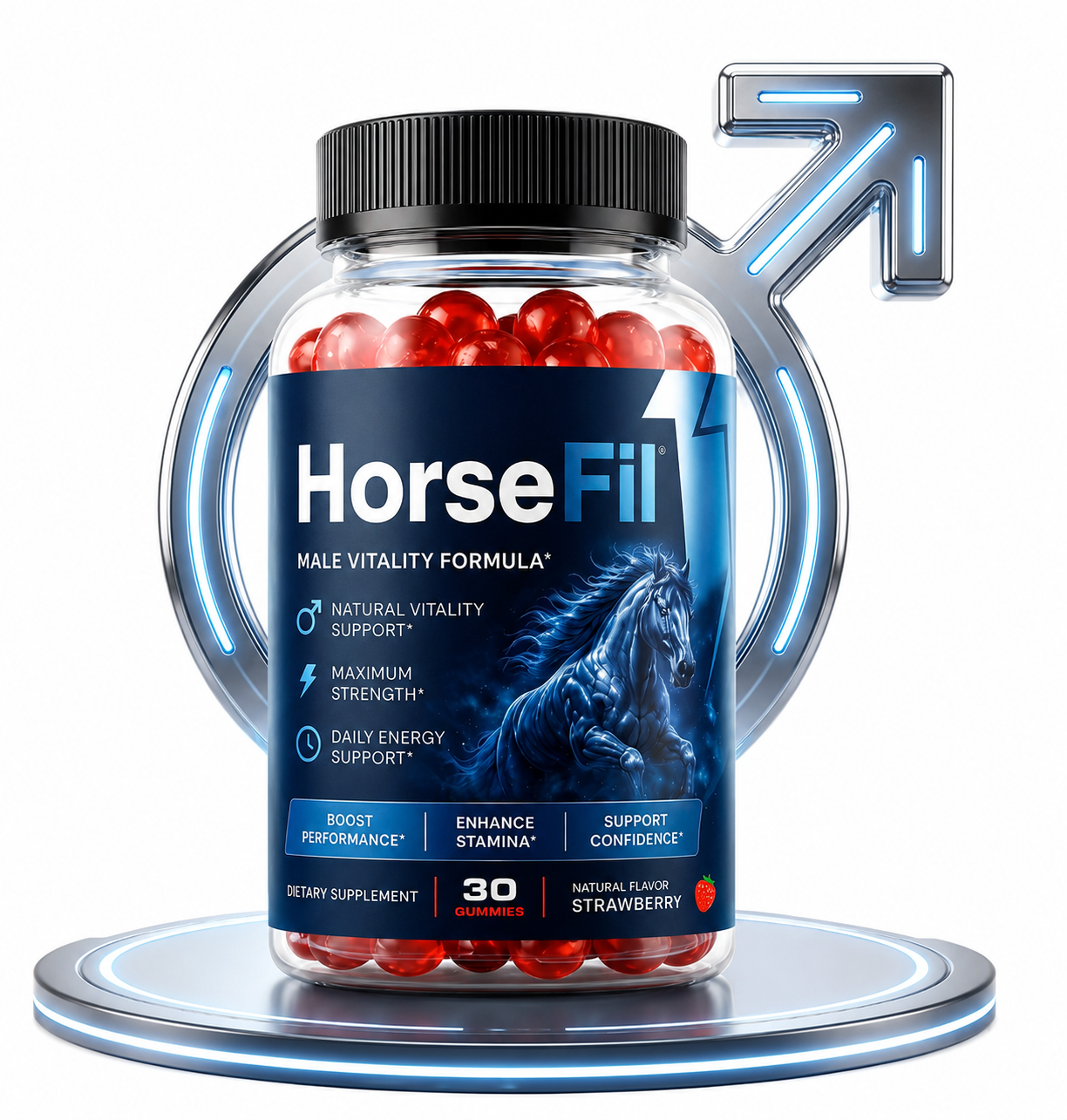 HorseFil Male Vitality Formula bottle